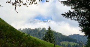 Schesaplana in the clouds