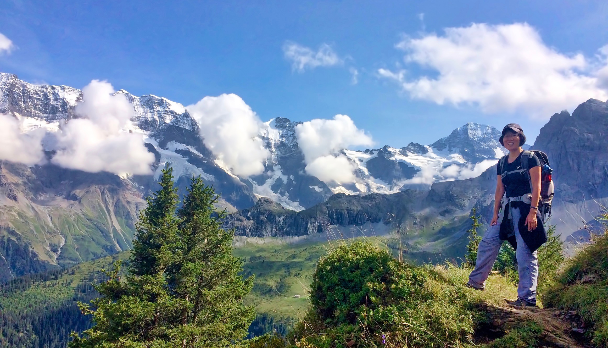 A steep uphill on the way to Rotstockhütte